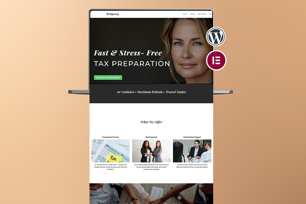 Bridgeway Tax Preparation Website