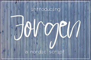 Jorgen Font, a Script Font by SophieSaxo