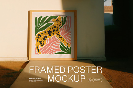 Framed Poster Mockup, a Product Mockup by Goodies.Buro