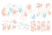 Siri Floral Numbers Font, a Sans Serif Font by shawnanonna (Thumbnail 1 of 2)