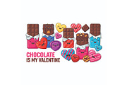 Valentine’s Day Cute Icons Set, an Object Illustration by Designer_Momina (Thumbnail 3 of 21)