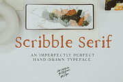Scribble Serif, a Font by Drawn By Arianna (Thumbnail 1 of 2)