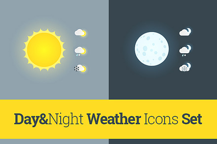 Day&Night Weather Icons, an Icon by painterr
