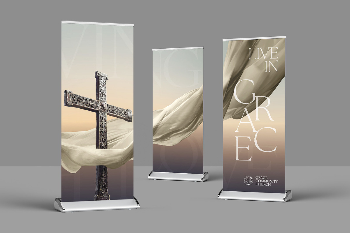 Church Roll-Up Banner Template, a Print Template by BrandPacks (Photo 2 of 5)