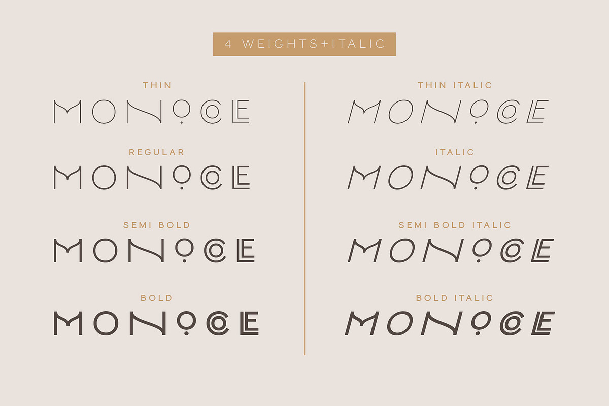 Monocole - Playful Sans Serif preview 4
