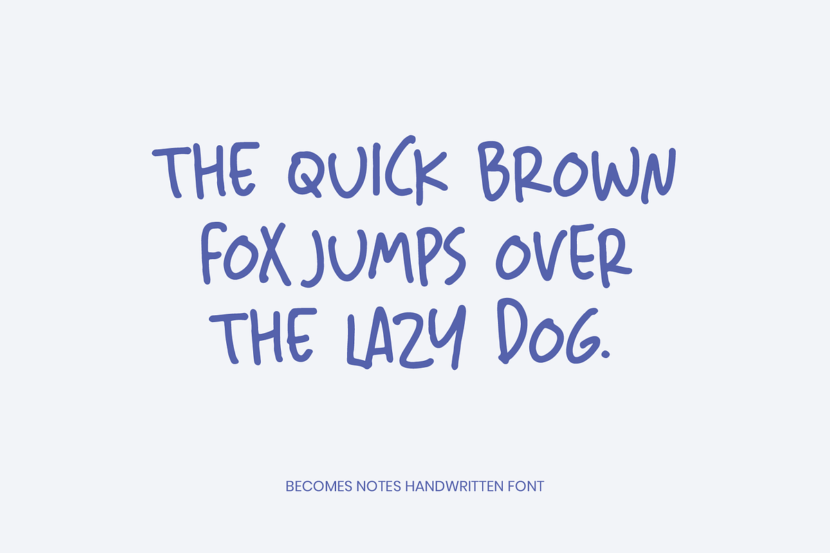 Becomes Notes Handwritten Font, a Handwritten Font by alphArtype (Photo 9 of 11)