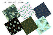 Watercolor Tropical Seamless Pattern, a Pattern Graphic by PatternPalette (Thumbnail 2 of 8)