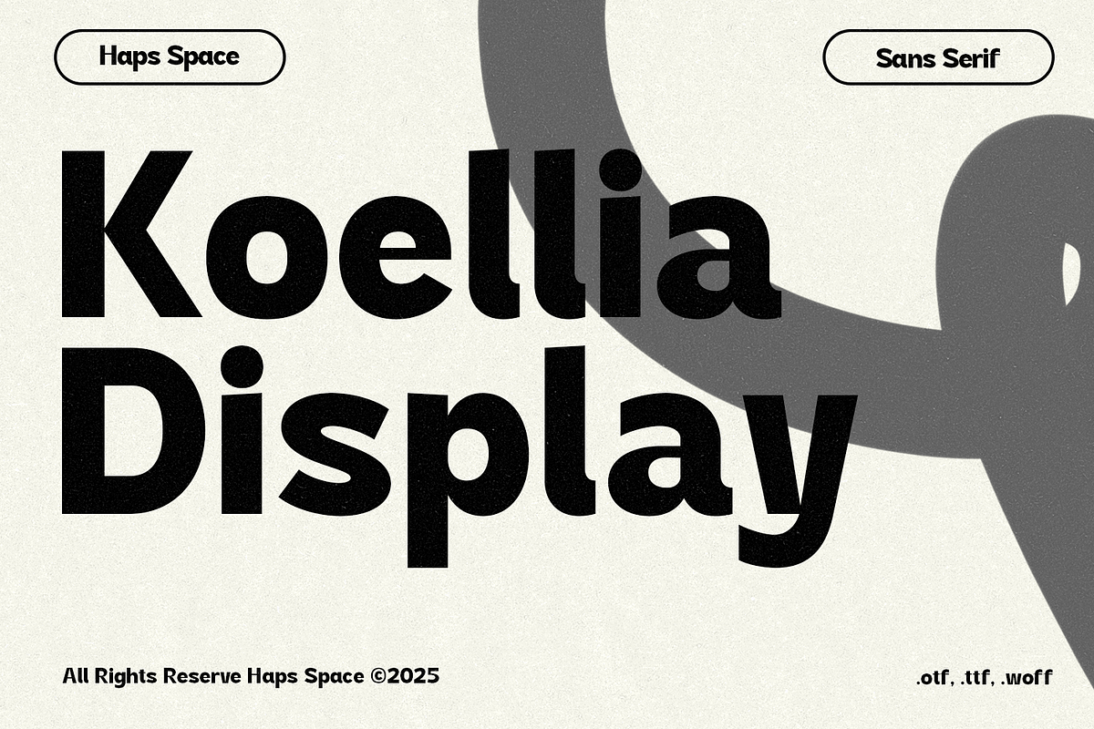 Koellia - Sans Serif Display, a Font by Haps Space (Photo 1 of 10)