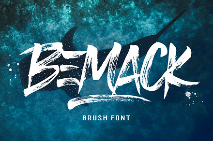 Bemack Brush Font, a Sans Serif Font by Dhan Studio