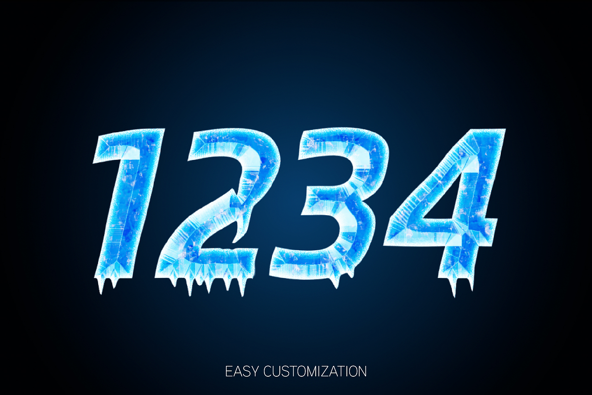 Frozen Ice Bold Text Effect preview 2
