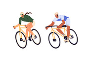 People travel by bike set, a Person Illustration by PaperTrident (Thumbnail 11 of 15)