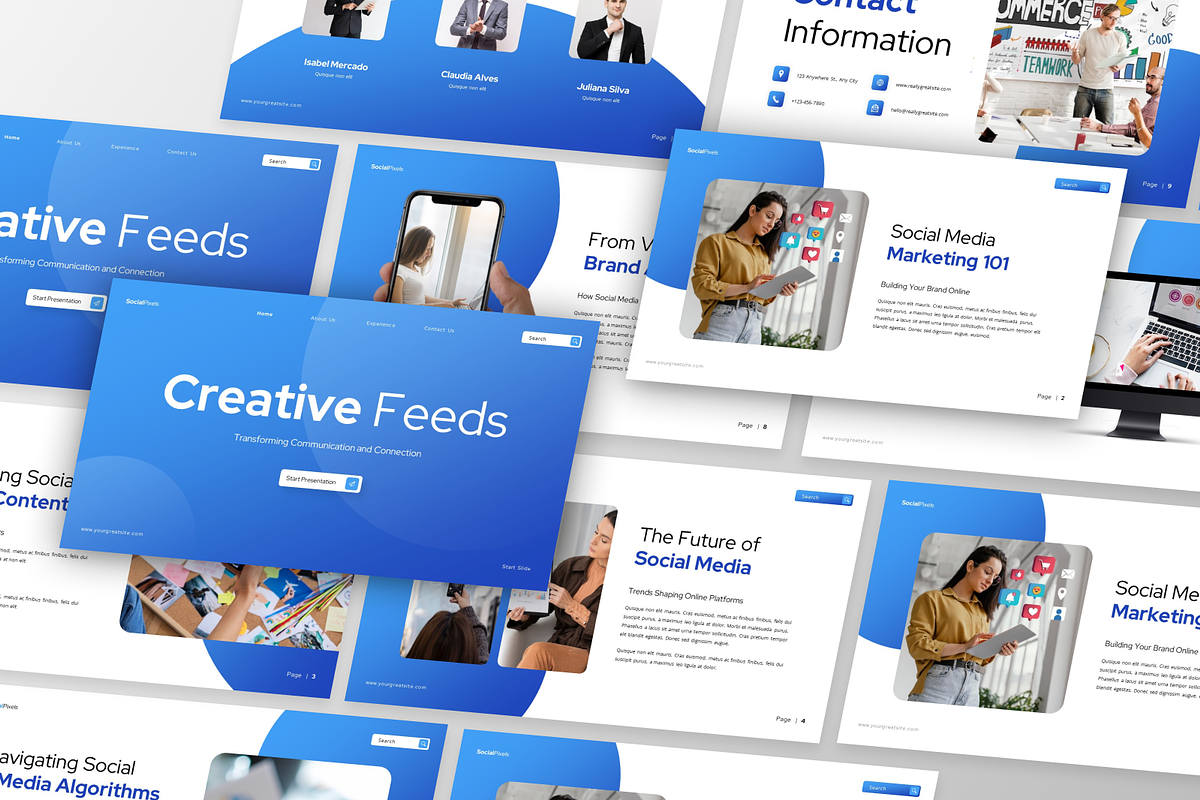 SocialPixel - Creative Feeds, a Presentation Template by GraphauseProject (Photo 2 of 6)