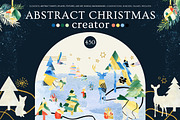 Watercolor Abstract Christmas, an Animal Illustration by AnnaTkachi (Thumbnail 1 of 12)