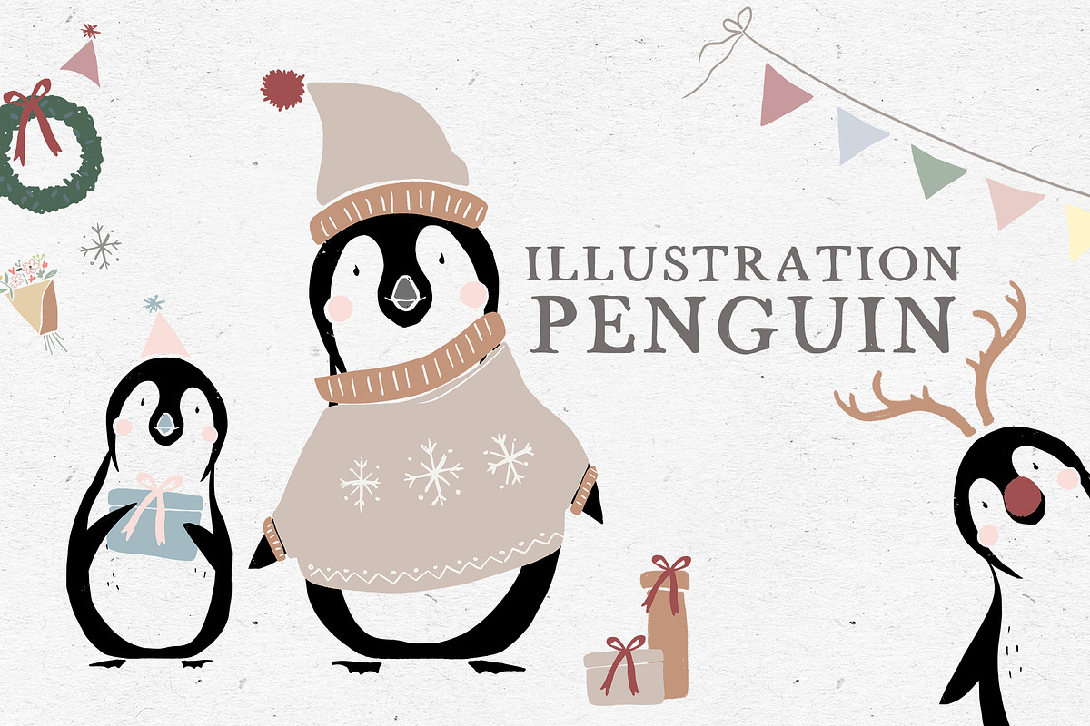 PENGUIN VECTOR BUNDLE / illustration, an Animal Illustration by KruthDesign