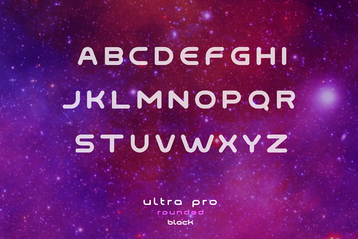 Ultra Pro Rounded Font Family, a Sans Serif Font by Alphabet Agency (Photo 15 of 18)