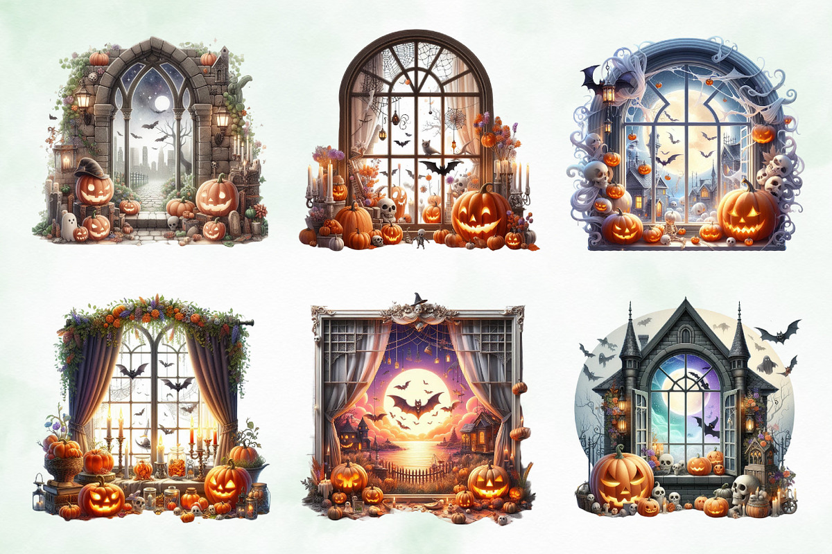 Halloween Window Sublimation, an Illustration by Creative Art (Photo 3 of 4)