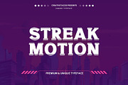 Streak Motion Font, a Slab Serif Font by Creativetacos (Thumbnail 1 of 9)