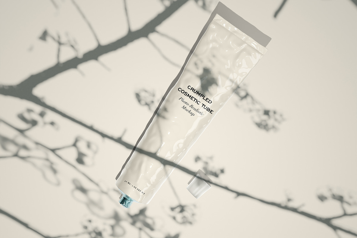 Crumpled Cosmetic Tube Mockup Set, a Product Mockup by Zumrod (Photo 6 of 11)