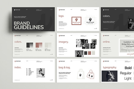 Brand Guidelines Presentation, a Presentation Template by MightyDesign