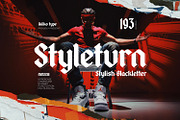 Styleturn - Stylish Blackletter, a Blackletter Font by ikiiko (Thumbnail 1 of 7)