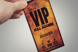 Halloween VIP PASS Card