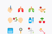 corona covid19 virus icons flat line, an Outline Icon by Feelplus Creator (Thumbnail 5 of 6)
