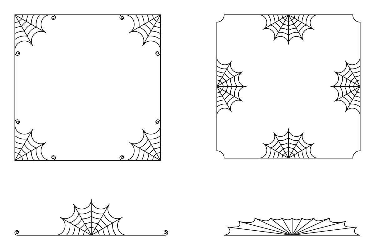 Cobweb Decorative Elements, an Object Graphic by Kessens (Photo 3 of 8)
