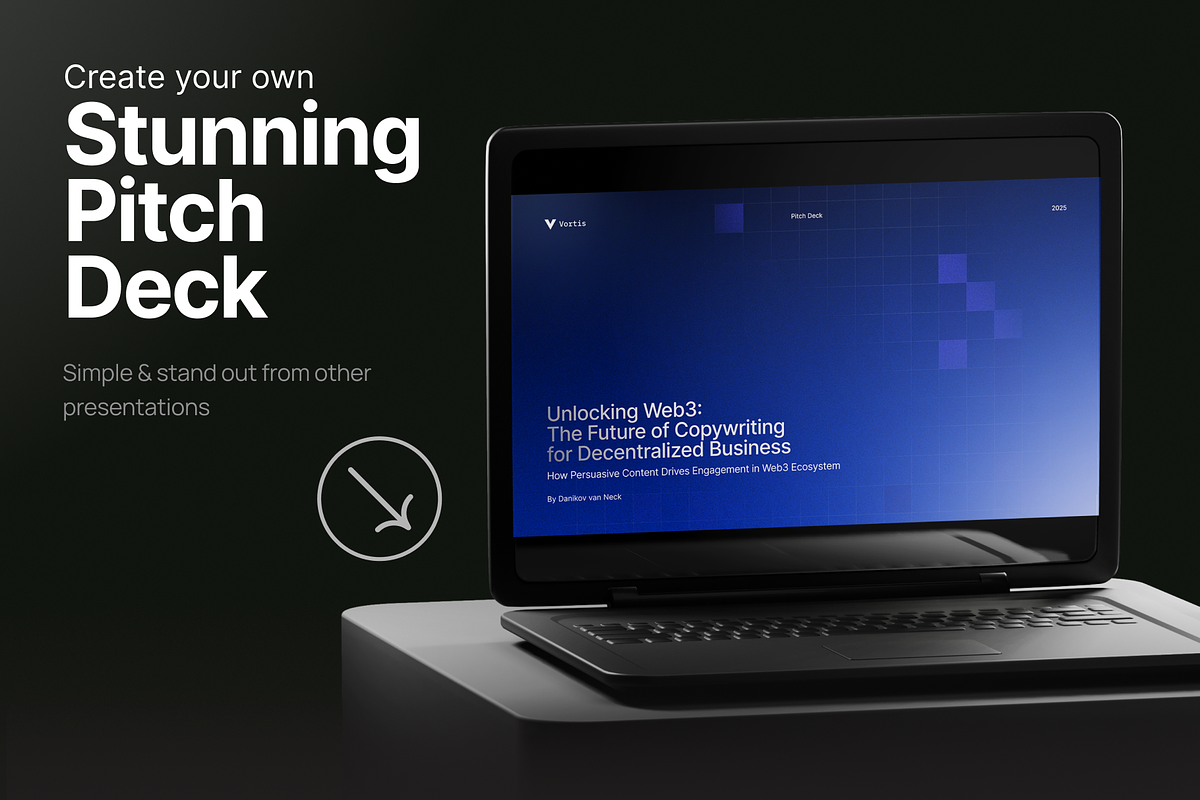 Web3 Business Pitch Deck - Vortis, a Presentation Template by pickolabstudio (Photo 6 of 6)