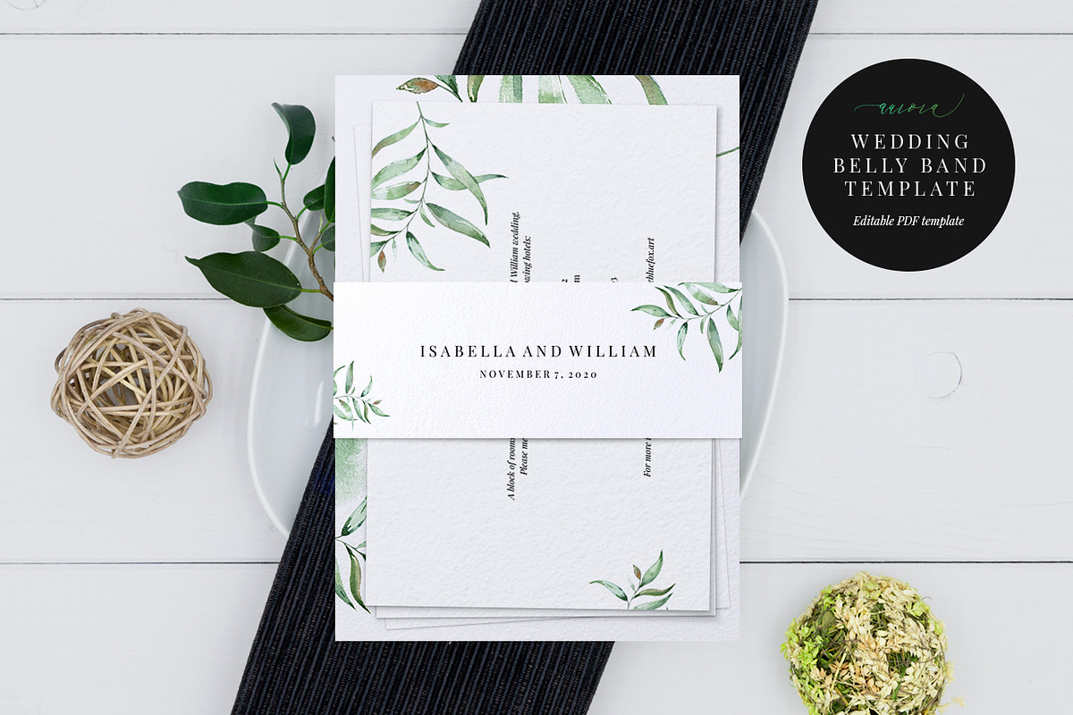 Wedding Invitation Bundle, Aurora, an Invitation Template by Alice Bluefox (Photo 15 of 17)