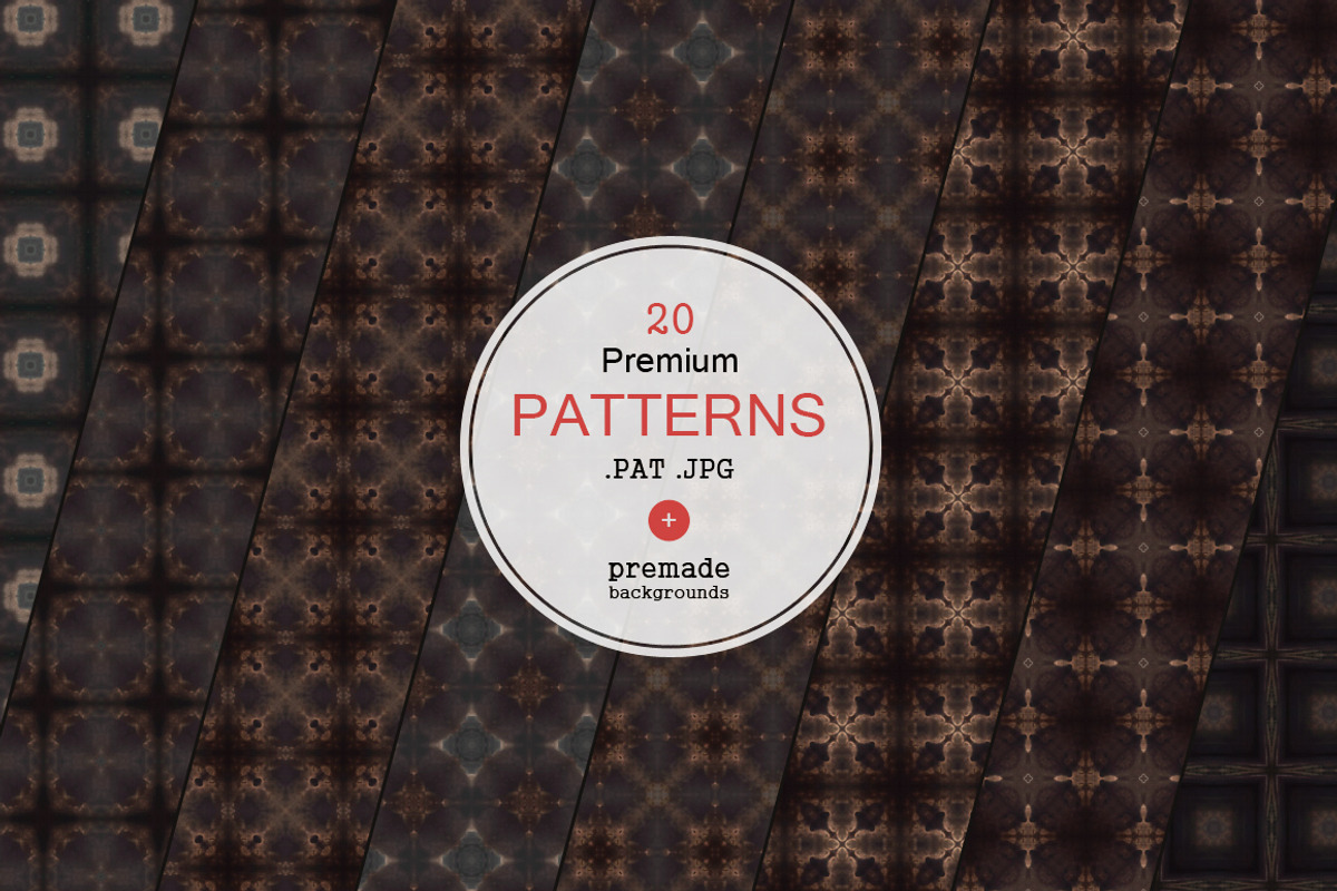 20 Premium Patterns, a Pattern Graphic by VectorMedia (Photo 1 of 6)