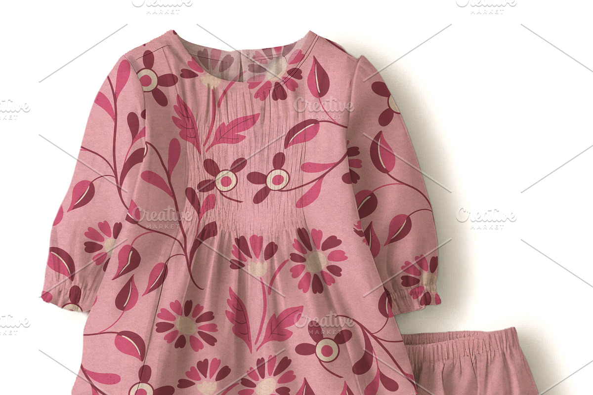 Baby Blouse and Bloomer Set Mockup, a Hoody Mockup by Nora Gad (Photo 19 of 21)