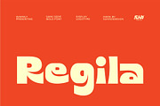 Regila - Bold Display Logo Font, a Sans Serif Font by suhadidesign (Thumbnail 1 of 13)