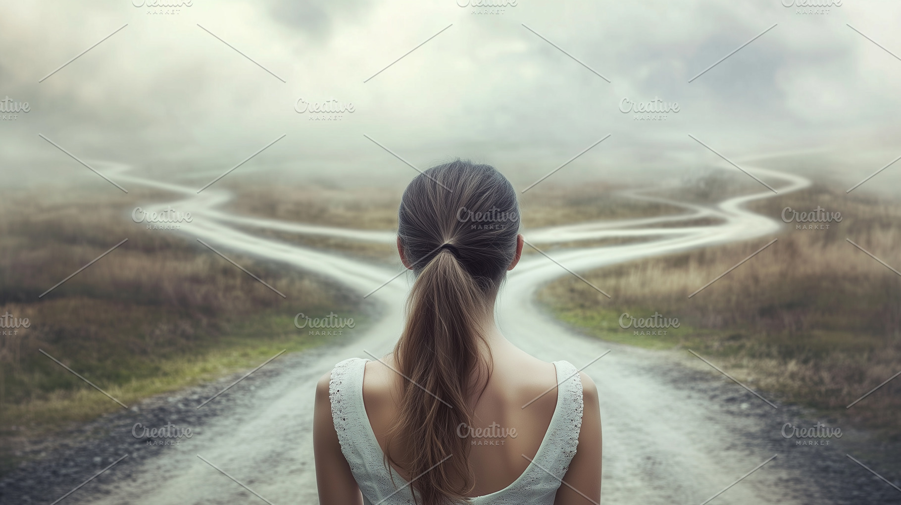 Young woman standing in front of two, a Person Photo by MistyDay