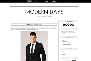 Blogger Template - Modern Days