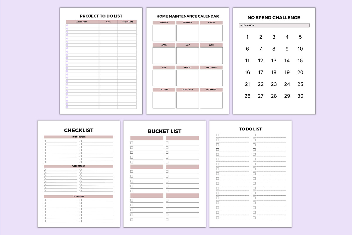 2025 Home Maintenance Planner, a Stationery Template by Shumaya (Photo 7 of 8)