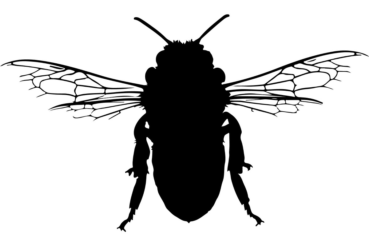 Bee Silhouette Bundle, a Background Graphic by Creativeshirt (Photo 12 of 18)
