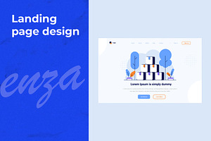 Landing page design, a Templates & Theme by The G! Design
