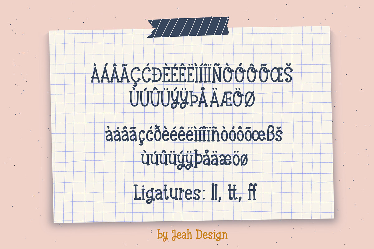 The Punch Needle Font, a Serif Font by Jeah Design (Photo 3 of 9)