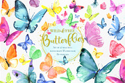 Watercolor Butterflies, an Illustration by beehouse studio (Thumbnail 1 of 4)