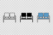 Two Seat Bench Vector Set, an Object Graphic by Artonix (Thumbnail 3 of 3)