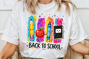 Cute Back to School Sublimation PNG, a Seasonal Illustration by Canvas Craft (Thumbnail 3 of 6)