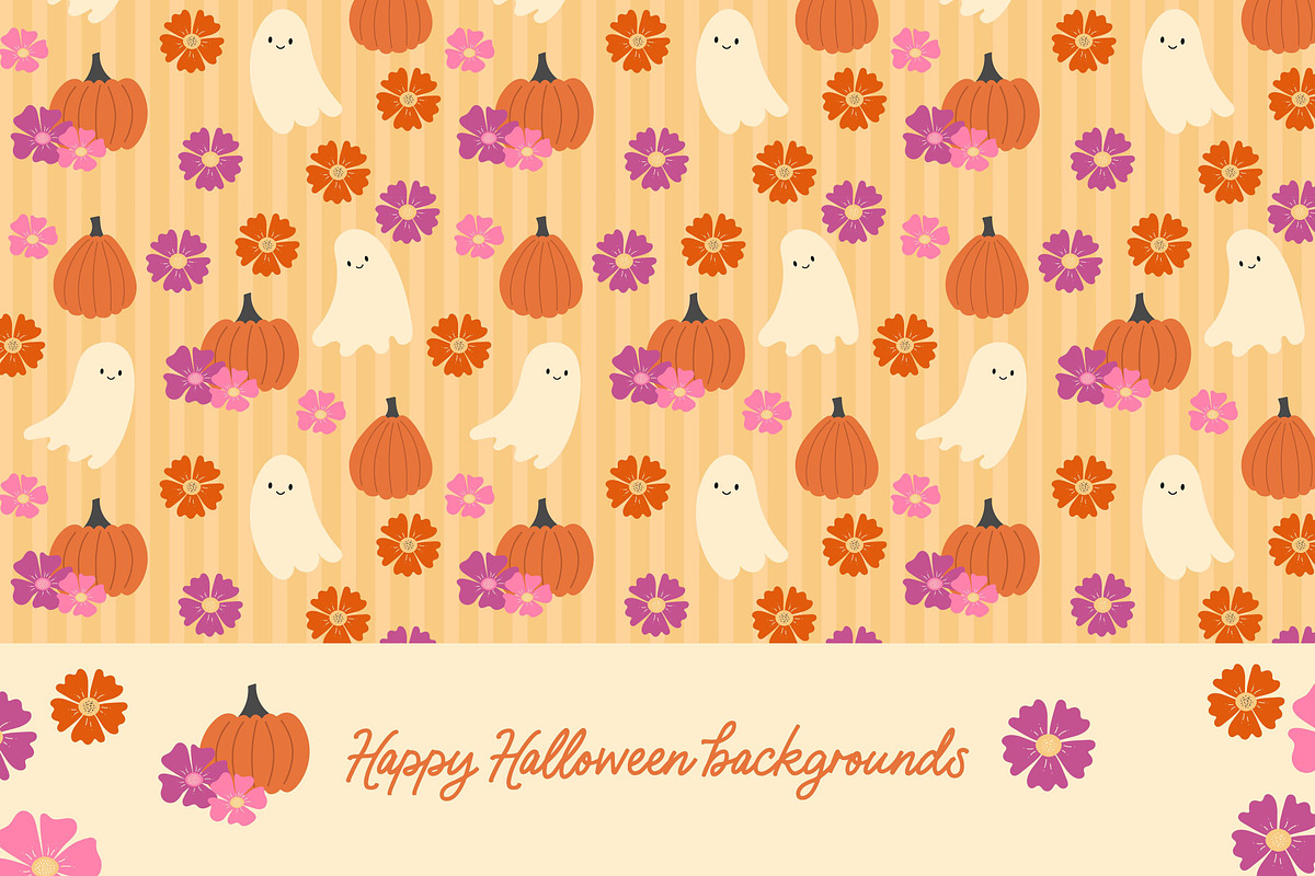 50 Halloween seamless patterns, a Pattern Graphic by EltaMaxArt (Photo 2 of 15)