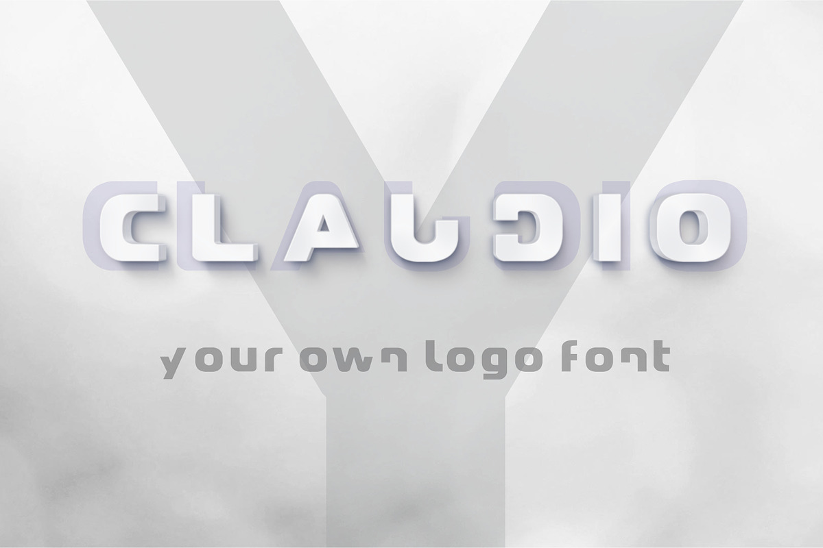 Claudio - Logo design font