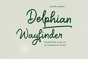 Delphian Wayfinder Font, a Handwritten Font by Letterhanna Studio (Thumbnail 1 of 12)