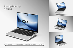 High Quality Laptop Mockup
