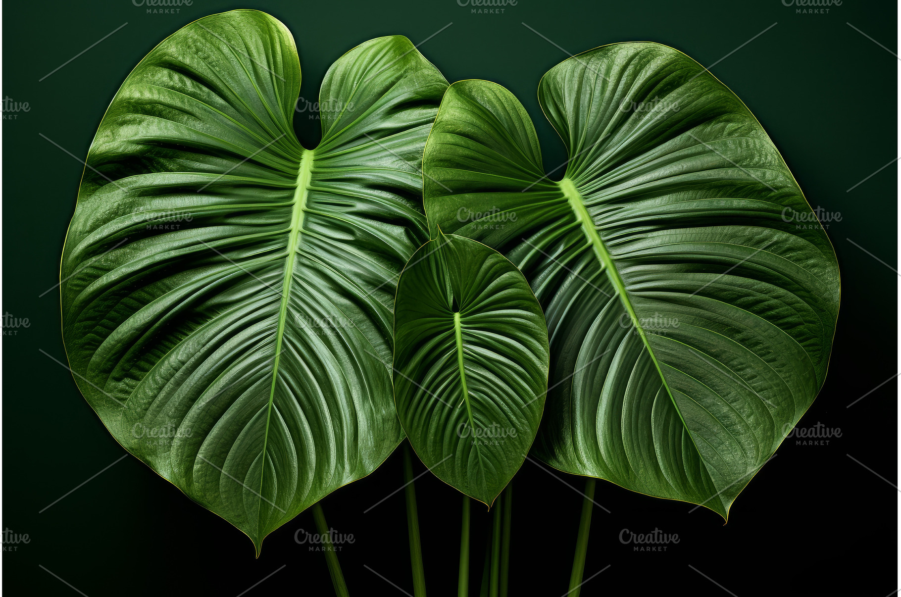 Monsterra leaf jungle. Generate Ai, a Nature Photo by Ylivdesign