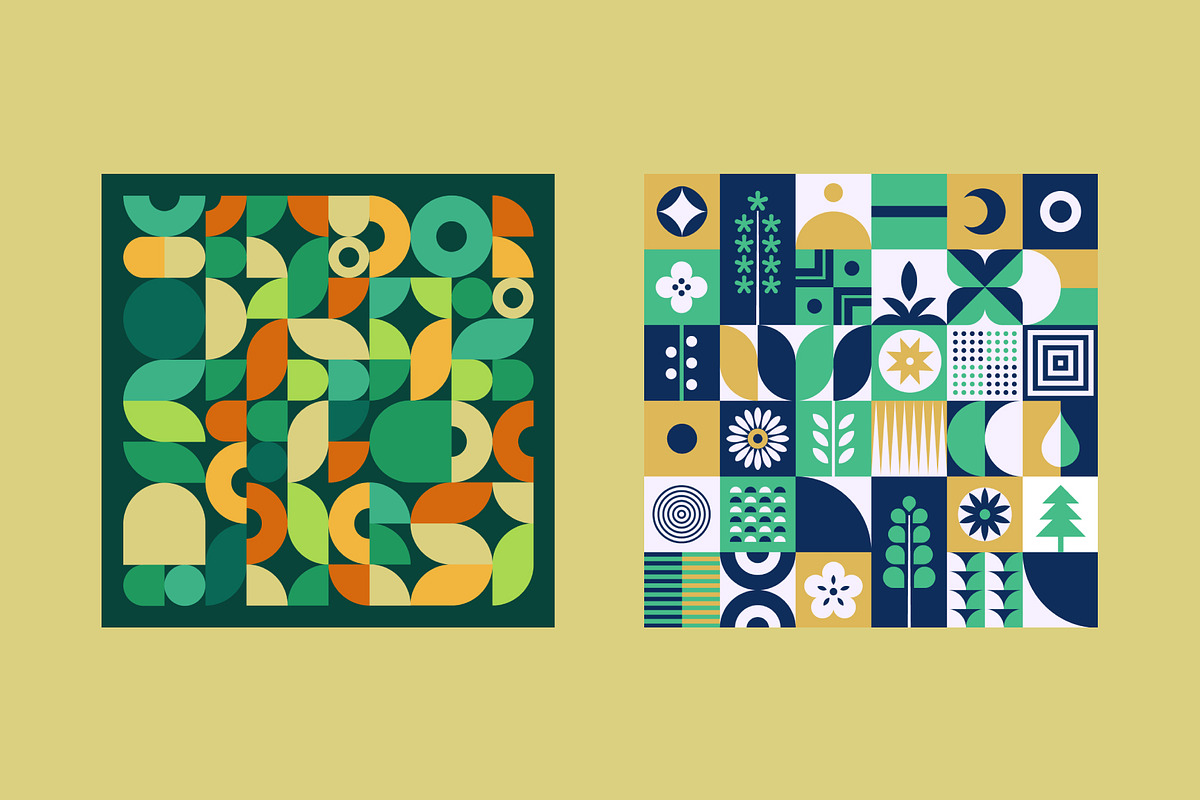 Geometric Pattern Compositions, a Decorative Illustration by Léo Alexandre (Photo 8 of 25)