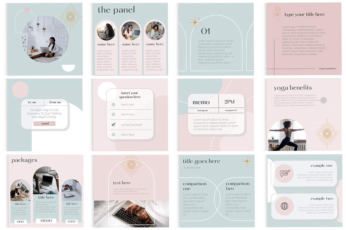Mystic Instagram Bundle, a Social Media Template by Marketing Templates Co. (Photo 3 of 21)