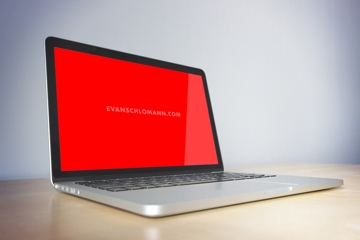 Laptop Mockup, a Presentation Template by Evan Schlomann