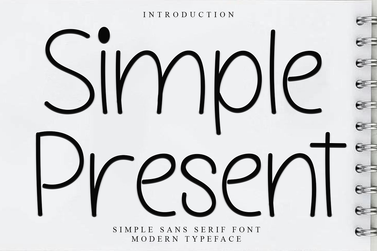 Simple Present, a Sans Serif Font by InermediaSTUDIO (Photo 1 of 6)